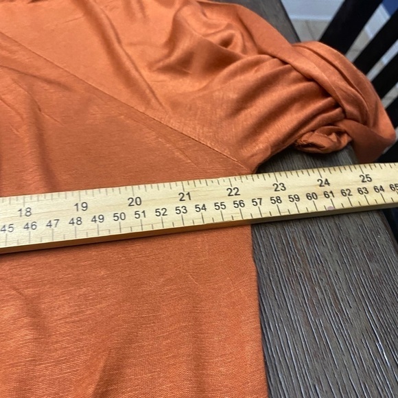 Max Love women oversized burnt orange blouse M - Picture 9 of 10